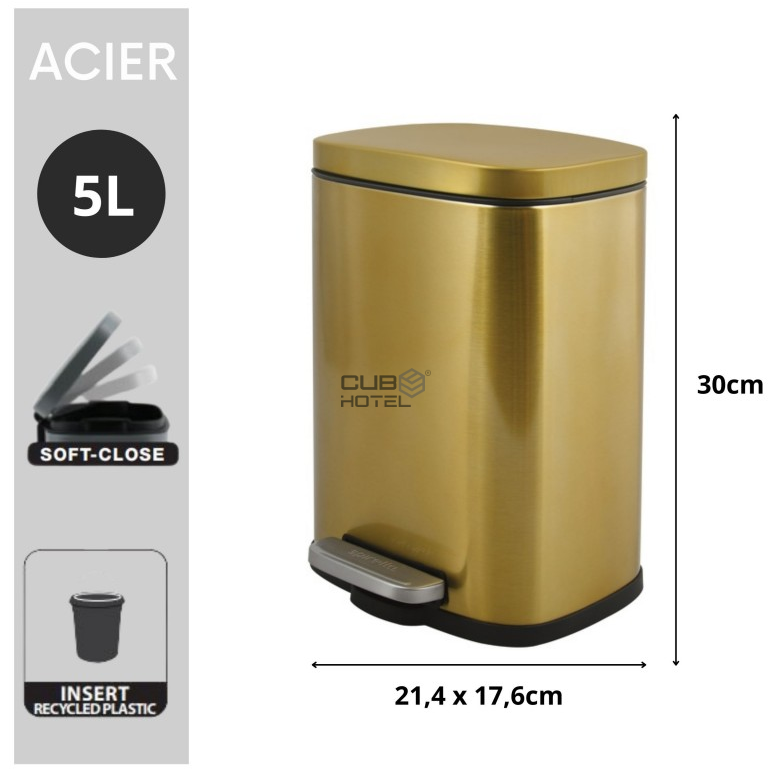 AKIRA 5L Brushed Gold Bucket